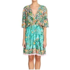 Johnny Was Taina Dolman Coverup Mini Dress
